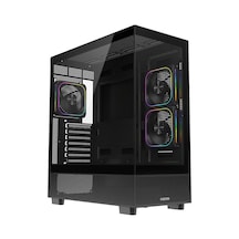 Fazeon F17 850w 80+ Bronze Argb 3x120mm Fanlı Atx Siyah Gamıng Kasa