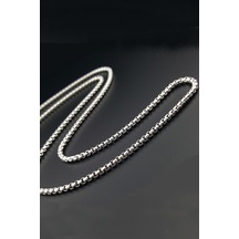 Pigado 316l Paslanmaz Çelik Zincir Erkek Kolye 70 Cm Gri