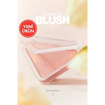 Katmanlanabilir Yumuşak Dokulu Işıltılı Bitiş Sunan Allık Essential Blush Tap S202 Almond Rose Çok Renkli