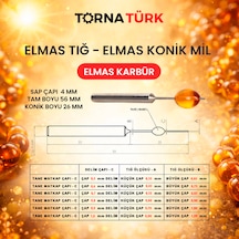 Tesbih Elmas Tığ - Elmas Konik Mil İşleme Ekipmanı Metalik 0.7mm Gümüş