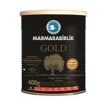Marmarabirlik Gold Az Tuzlu Salamura 201-230 KB XL Siyah Zeytin Teneke 400 G