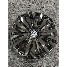 Volkswagen 15" Inç Kırılmaz Jant Kapağı Siyah 4 Adet /5911syhvolkswagen/
