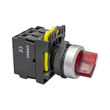 Gwest A5 - 02xsd Işıklı Kalıcı Mandal Buton 2nc Kırmızı 10 Adet