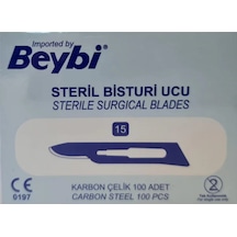 Beybi Steril Bisturi Ucu 15 Numara 3 x 100'lü