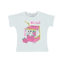Civil Girls Kız Çocuk Tişört 2-5 Yaş Beyaz 18330g75524s1-1 Beyaz