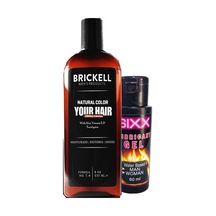 Brickell Erkek 237 Ml Şampuan Saçsakal Anti-beyaz + 1sıxx Bayan Bay Kaygan Lubrikantkrem 60 Ml