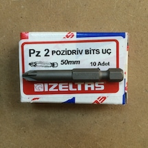 İzeltaş Pz2 Yıldız Bits Sıkma Uç 50 Mm Sunta Vidası için 10 Adet