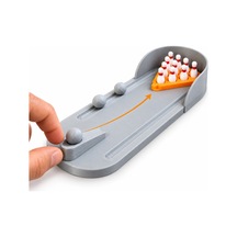 Mini Masaüstü Bowling Seti 30 Cm 10 Lobut Ve 3 Toplu Parmak Bowling Oyunu