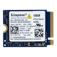 Kingston 0jpd7g M.2 2230 Gen4 128gb Ssd Siyah