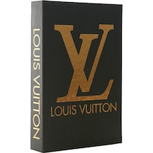 Lv Siyah Gold Dekoratif Kitap Kutu