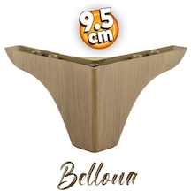 Bellona Rose Mobilya Kanepe Sehpa Koltuk Çekyat Puf Koltuk Ayağı 9.5 cm Açık Kahverengi Baza Ayak