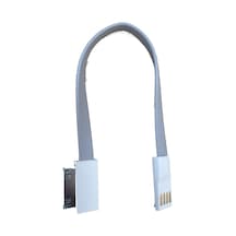 Apple Uyumlu iPhone 1,2,3,4 Kablo 3 iPod ,iPad 90 Derece Gri