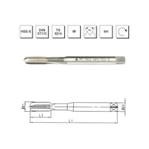 Mte Makina Takım M12 Hss - E Dın 371/c Metrik Normal Vidalı Düz Kanallı Makina Kılavuzu - B00105721200