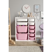 %100 Mdf - Small Duo 10 Sepetli Oyuncak Dolabı Pembe %100 Mdf - Small Duo 10 Sepetli Oyuncak Dolabı Pembe