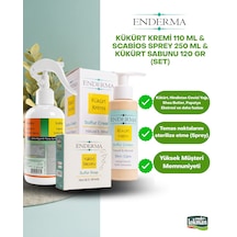 Kükürt Kremi 110ml+scabios Sprey 250ml+enderma Kükürt Sabunu 120gr Set