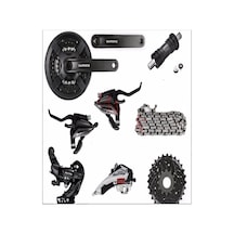 Shimano Tourney Grupset (3.7) Çok Renkli