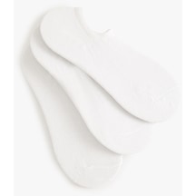 Koton 3'lü Görünmez Çorap Seti Beyaz 4sak80008aa