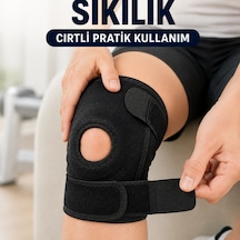 Açık Patella Dizlik Diz Kapağı Destekli Ayarlanabilir Cırtlı Sporcu Dizliği