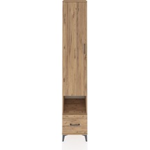 Hyperion Dolap 4 Raflı Tek Çekmeceli Tek Askılı 44x44x243 Çam... Çam