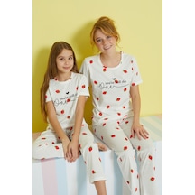 Siyah İnci Örme Pijama Takım 24107098 Çok Renkli