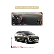 Peugeot 3008 2008-2016 Torpido Koruma Halısı Bej Kenar