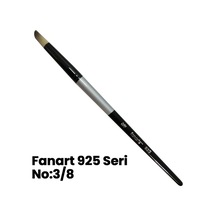 Fanart 925 Seri Kesik Yuvarlak Geyik Ayağı Uçlu Fırça No 3-8