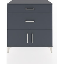 Hyperion Şifonyer 2 Çekmeceli 2 Kapaklı 88x44x96 Antrasit-ant... Antrasit