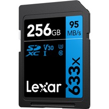 Lexar Blue Series 633x 256 GB U3 V30 4K SD Hafıza Kartı