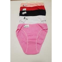 Tutku 6'lı Kadın Kaşkorse Bikini Külot 0510 Siyah, Kırmızı, Beyaz, Pembe, Pırates, Ekru