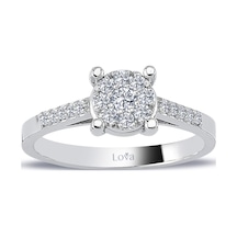 Lova 1 Karat Tektaş Görünümlü Pırlanta Yüzük - 1040547