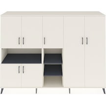 Hyperion Dolap 13 Raflı 7 Kapaklı 220x44x163 Aytaşı-aytaşı/antras Aytaşı-aytaşı/antrasit