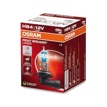 Osram Ampul Night Breaker Laser Hb4 12v 51w%150'ye Kadar Fazla Işık 150m'ye Kadar Fazla Görüş Açısı,%20'ye Kadar