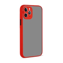 Zore İphone 12 Pro Uyumlu Ogaa Hux Kılıf-kırmızı