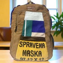 Kaliteli Renkli Vintage Salaş Disayn Günlük Sırt Gezi Okul Seyahat Çantası 28 Cm X 37 Cm Mavi