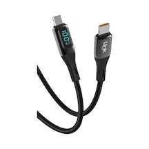 Linktech Linktechk680 Safe Dijital Göstergeli Usb-c/type-c 100w Şarj Kablosu