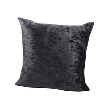 Suntek 60x60cm Kare Kısa Peluş Kadife Atmak Minder Siyah