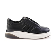 Bambi Siyah Hakiki Deri Erkek Sneaker E01398095003 Siyah