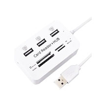 4 Slot Kart Okuyucu + 3 Port Usb 2.0 Çoklayici