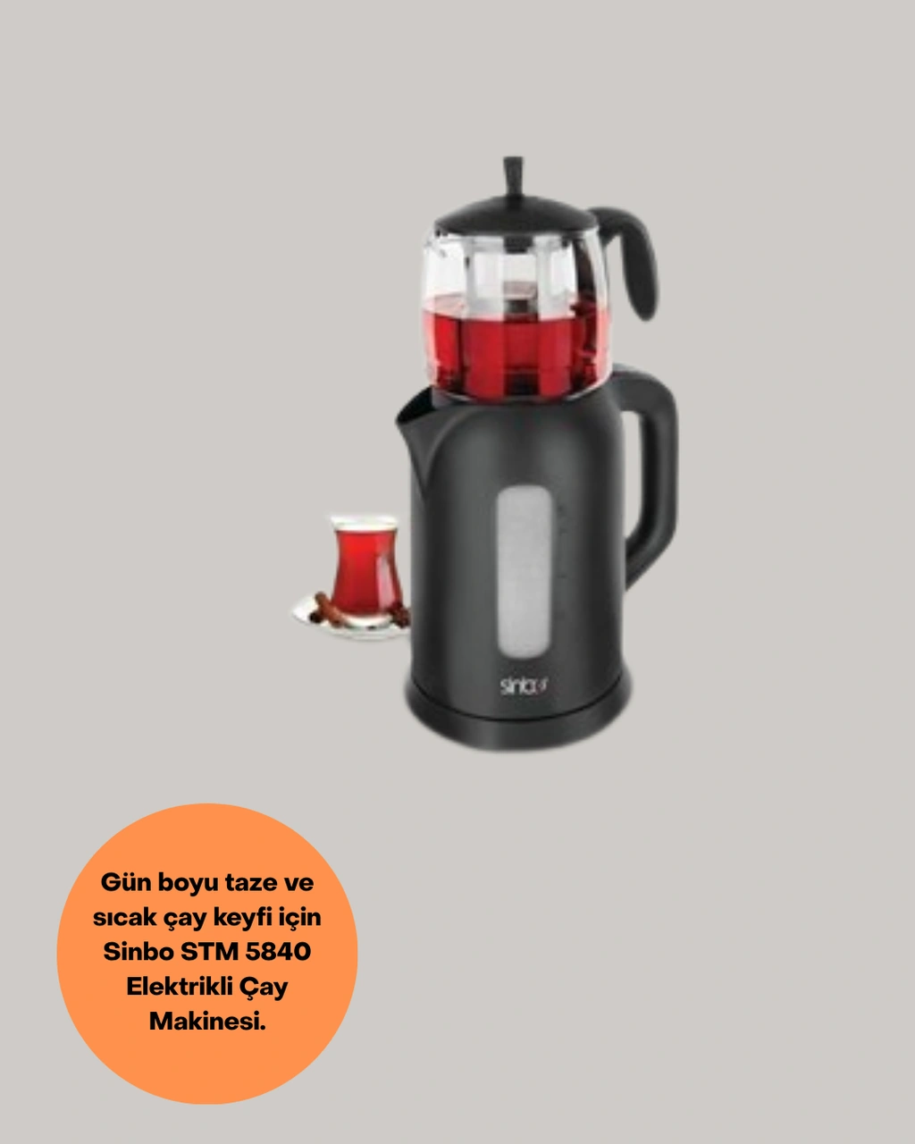 Sinbo Stm 5840 Elektrikli Çay Makinesi 1800 Watt 1,7 Litre Çok Renkli