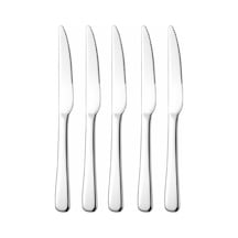 1010 Çelik 5 Adet 23 Cm Parlak Silver Sofra Yemek Bıçağı Cin795by-5 Gri