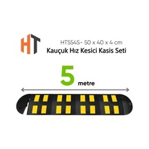 Kauçuk Hız Kesici Kasis Seti 50 X 40 X 4 Cm - Eko - 5 Metre