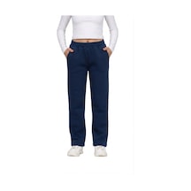Erdem Kıds Unisex Kız - Erkek Çocuk 3 İplik Şardonlu İçi Pamuklu Okul Eşofman Altı Pantolon Lacivert Lacivert