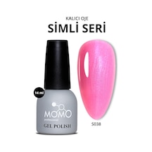 Momo Professional Kalıcı Oje S038 Mavi Sedefli Şeker Pembe 14 Ml