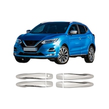 Nissan Qashqai Uyumlu 2014 Ve Üzeri Krom Kapı Kolu 4 Kapı Sensörsüz Paslanmaz Çelik