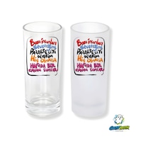 İnsan Sevgisi Buzlu / Buzsuz Seçenekli Rakı Bardağı 1 Adet Şık Sunum Bardağı 0242