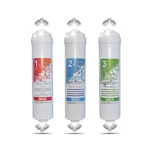 Kapalı Kasa Su Arıtma Cihazı Filtresi Inline 3Lü Filtre Set