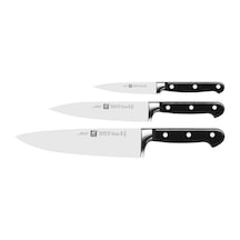 Zwilling Prof. S 3 Parça Bıçak Seti, Paslanmaz Çelik, Siyah Diğer