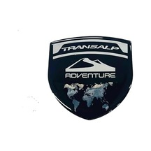 Transalp Adventure 3d Gümüş Arma Sticker Redlinegrafik Abanoz