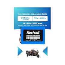 Skyjet Rt3000 Max Uyumlu Batarya Standart Kapasite Lifepo4 72v 48ah Elektrikli Motorsiklet Bataryası