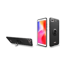 Xiaomi Redmi 6A Kilif Yüzüklü Tam Korumali Silikon Kapak 417123842